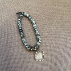 Erimish Elegant Beaded Bracelet with Silver Accents